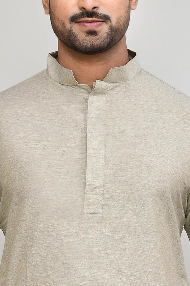POLY2FAB طقم كورتا باجاما للرجال من هاثكارغا - ملابس تقليدية بأكمام كاملة مع ياقة ماندارين - Image 4